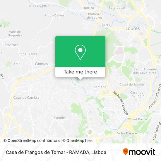 Casa de Frangos de Tomar - RAMADA map