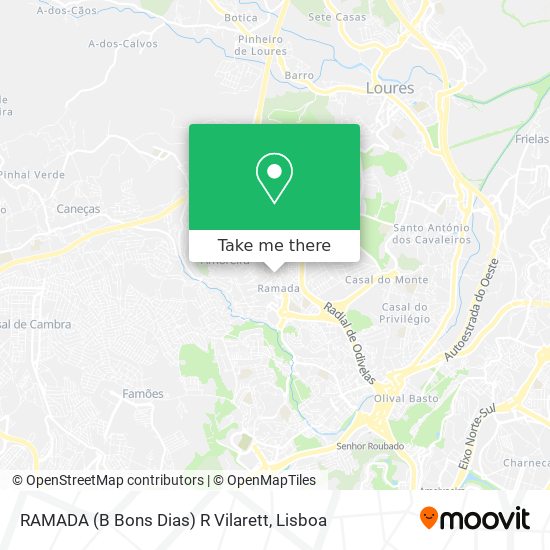 RAMADA (B Bons Dias) R Vilarett map
