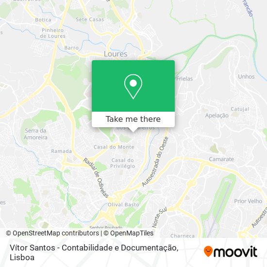 Vítor Santos - Contabilidade e Documentação mapa