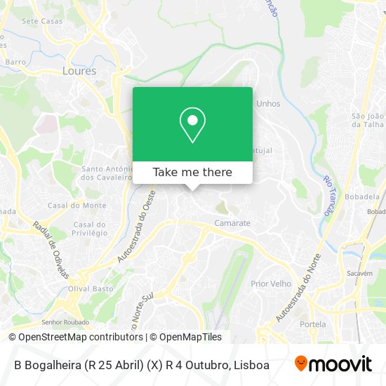B Bogalheira (R 25 Abril) (X) R 4 Outubro map