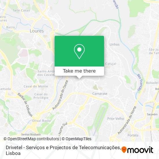 Drivetel - Serviços e Projectos de Telecomunicações map
