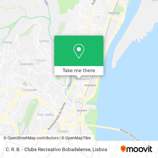 C. R. B. - Clube Recreativo Bobadelense map