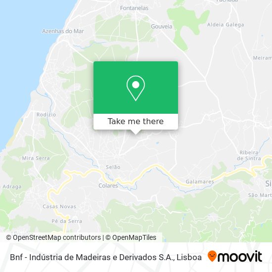 Bnf - Indústria de Madeiras e Derivados S.A. map