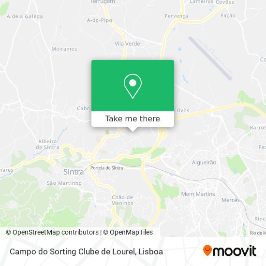 Campo do Sorting Clube de Lourel map
