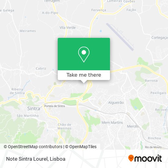 Note Sintra Lourel map