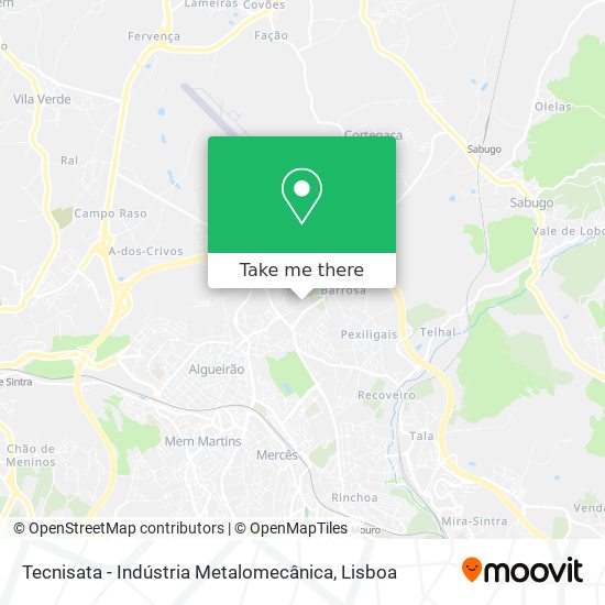 Tecnisata - Indústria Metalomecânica mapa
