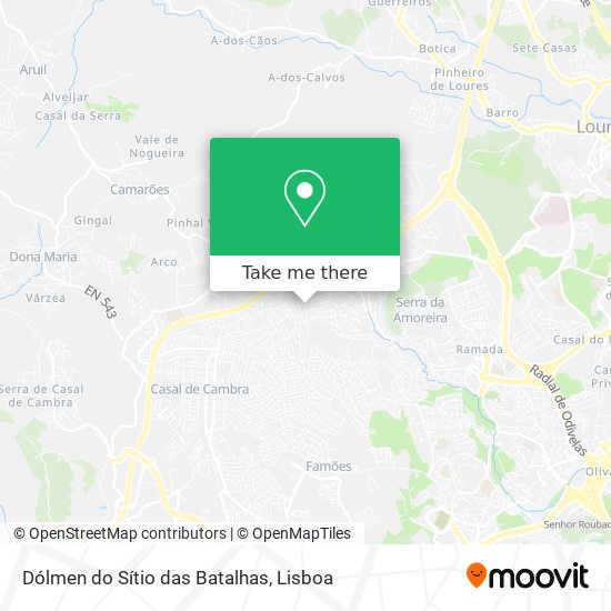 Dólmen do Sítio das Batalhas map