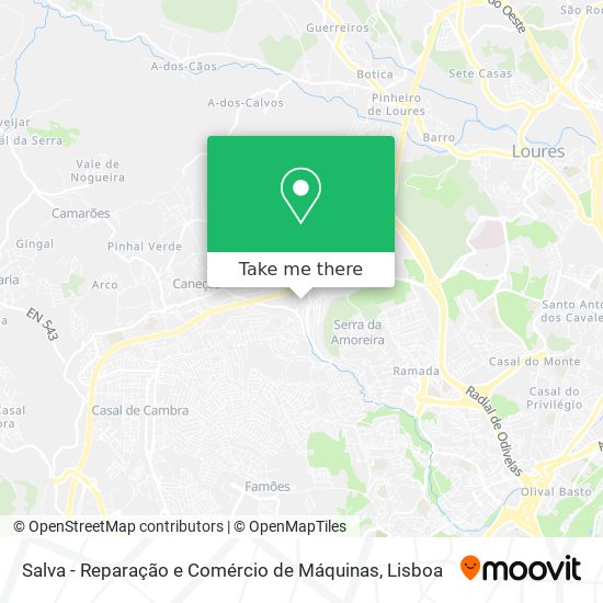 Salva - Reparação e Comércio de Máquinas mapa