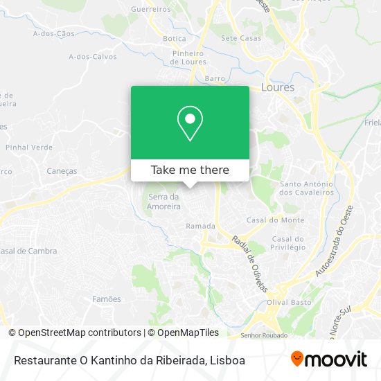 Restaurante O Kantinho da Ribeirada map