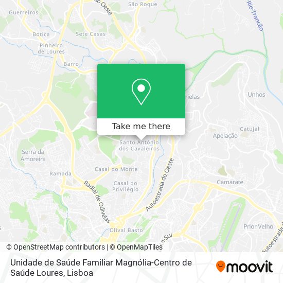 Unidade de Saúde Familiar Magnólia-Centro de Saúde Loures map