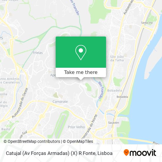 Catujal (Av Forças Armadas) (X) R Fonte mapa