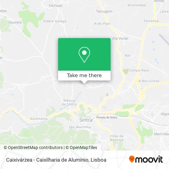 Caixivárzea - Caixilharia de Alumínio map