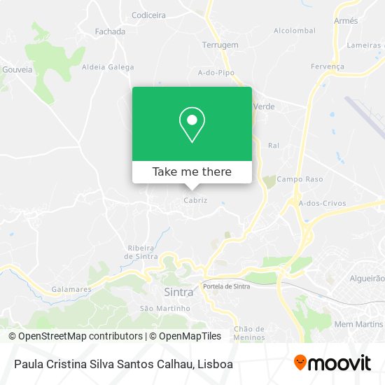 Paula Cristina Silva Santos Calhau map