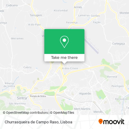 Churrasqueira de Campo Raso map