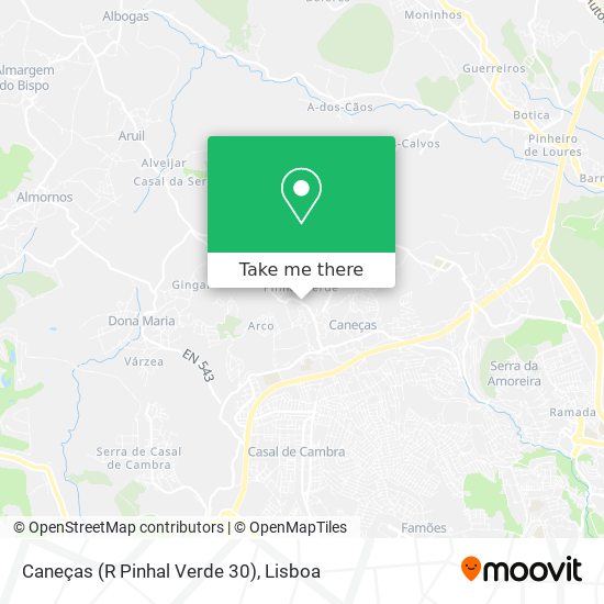 Caneças (R Pinhal Verde 30) map