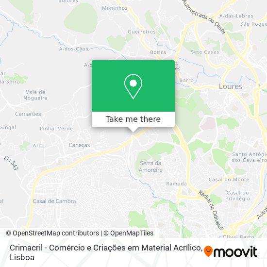 Crimacril - Comércio e Criações em Material Acrílico mapa