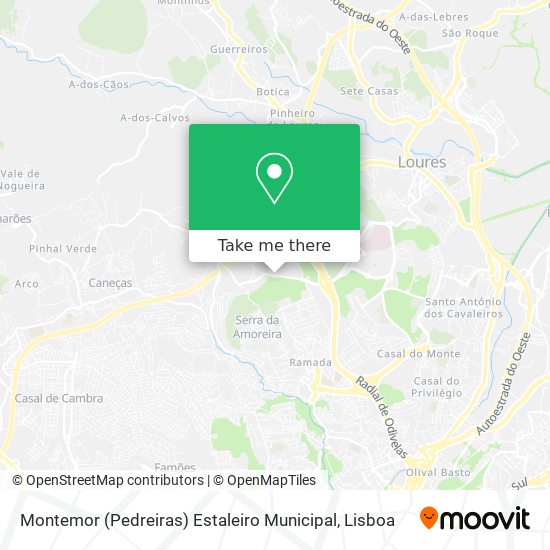 Montemor (Pedreiras) Estaleiro Municipal mapa