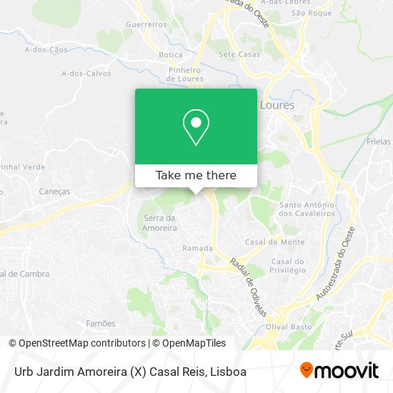 Urb Jardim Amoreira (X) Casal Reis map