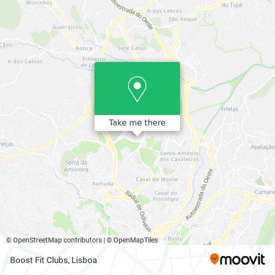Boost Fit Clubs mapa