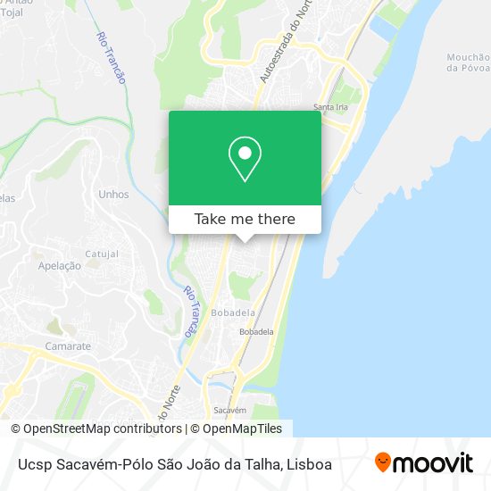 Ucsp Sacavém-Pólo São João da Talha map