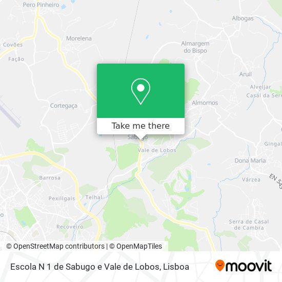 Escola N 1 de Sabugo e Vale de Lobos map