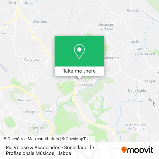 Rui Veloso & Associados - Sociedade de Profissionais Músicos map