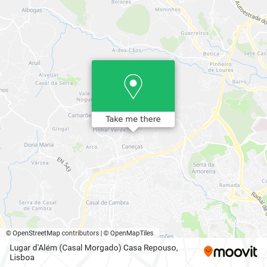 Lugar d'Além (Casal Morgado) Casa Repouso mapa