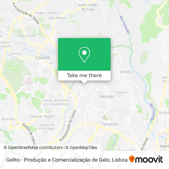 Gelito - Produção e Comercialização de Gelo mapa