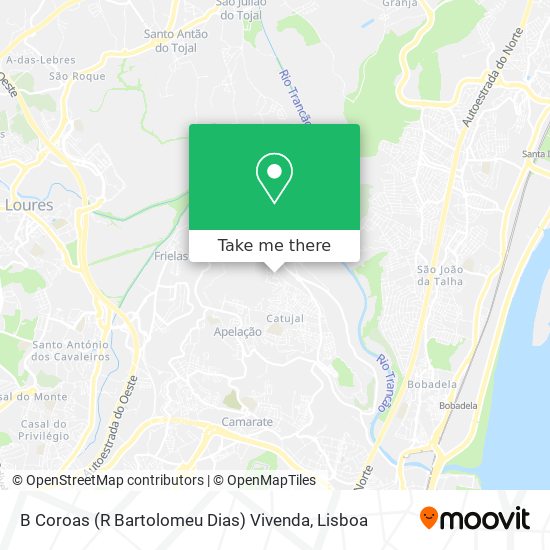 B Coroas (R Bartolomeu Dias) Vivenda map