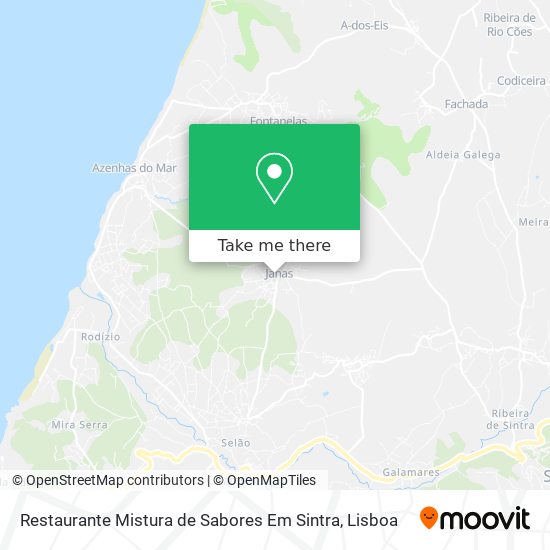 Restaurante Mistura de Sabores Em Sintra map