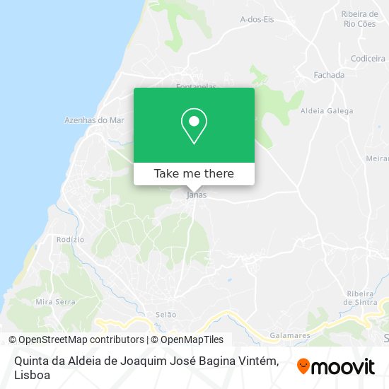 Quinta da Aldeia de Joaquim José Bagina Vintém mapa