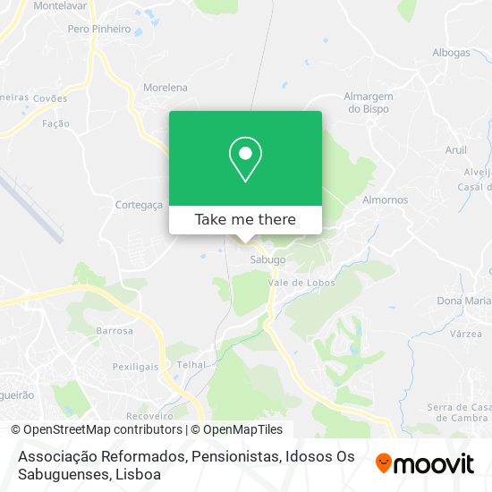 Associação Reformados, Pensionistas, Idosos Os Sabuguenses map