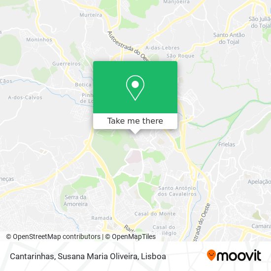 Cantarinhas, Susana Maria Oliveira mapa