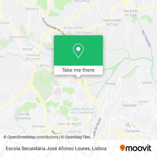 Escola Secundária José Afonso Loures map