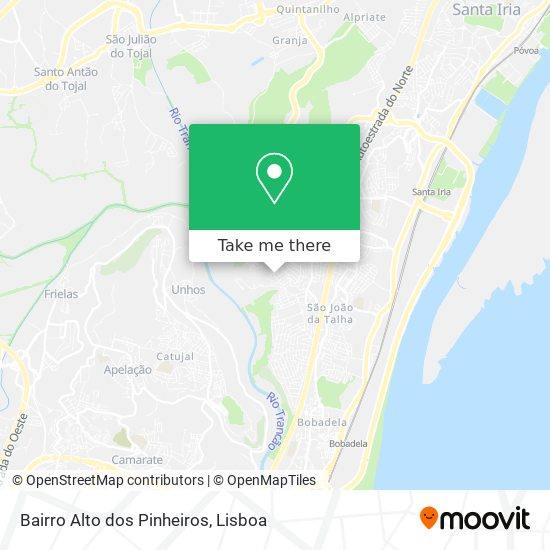 Bairro Alto dos Pinheiros mapa
