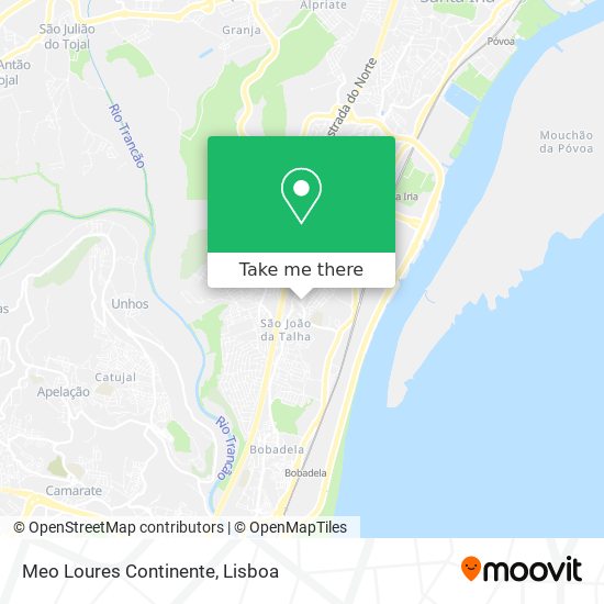 Meo Loures Continente map