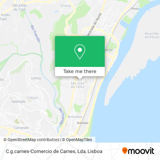 C.g.carnes-Comercio de Carnes, Lda map