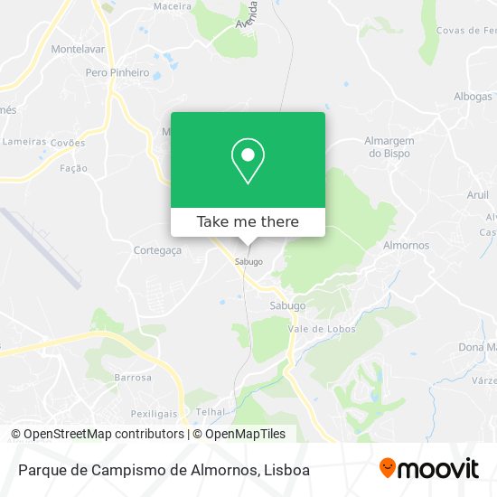 Parque de Campismo de Almornos map