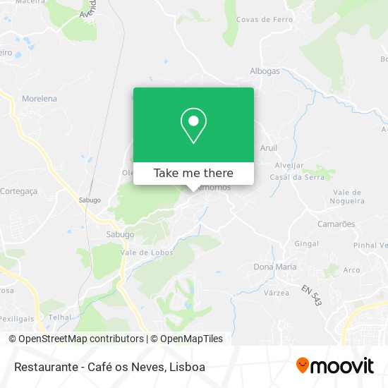 Restaurante - Café os Neves mapa