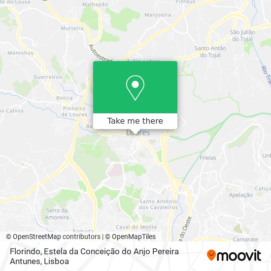 Florindo, Estela da Conceição do Anjo Pereira Antunes map