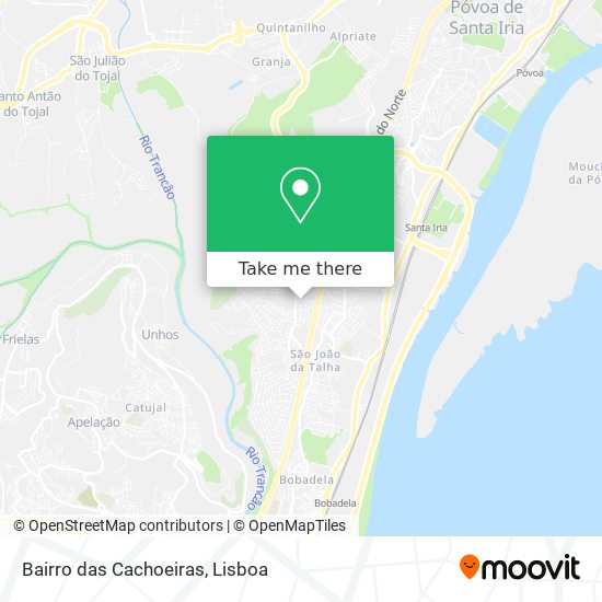 Bairro das Cachoeiras mapa