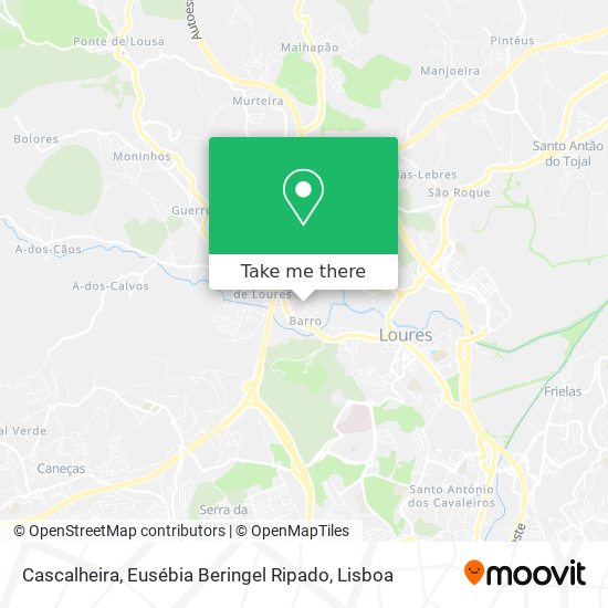 Cascalheira, Eusébia Beringel Ripado mapa