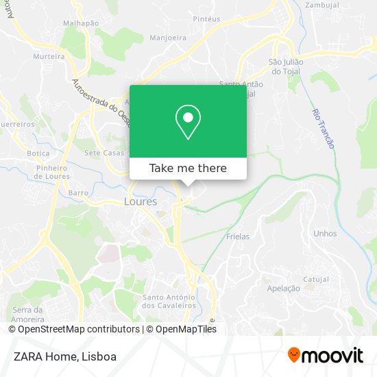 ZARA Home map