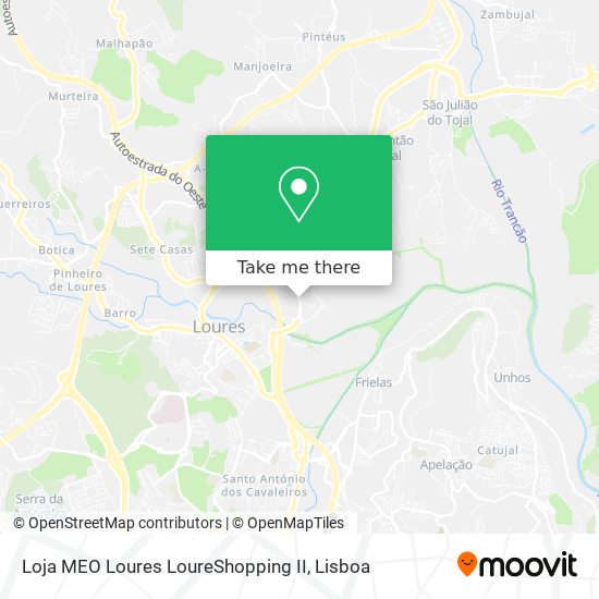 Loja MEO Loures LoureShopping II mapa