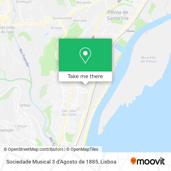Sociedade Musical 3 d'Agosto de 1885 mapa