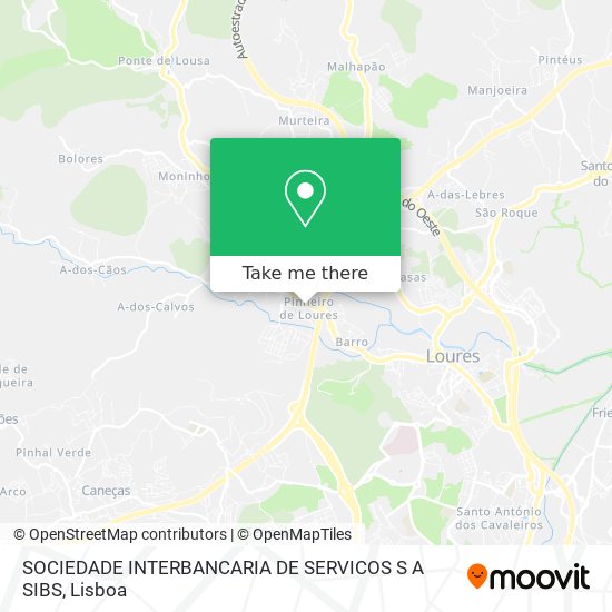 SOCIEDADE INTERBANCARIA DE SERVICOS S A SIBS map