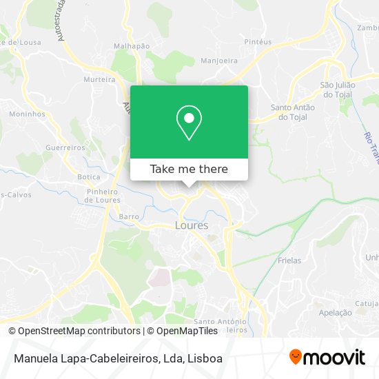 Manuela Lapa-Cabeleireiros, Lda mapa