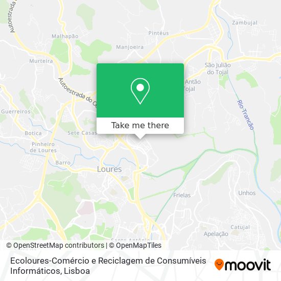 Ecoloures-Comércio e Reciclagem de Consumíveis Informáticos mapa