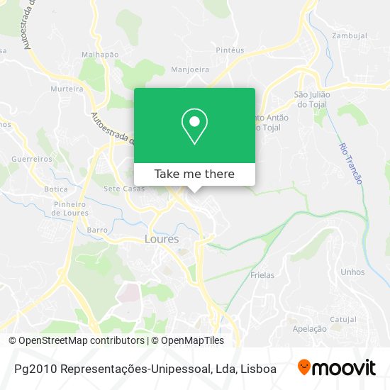Pg2010 Representações-Unipessoal, Lda mapa