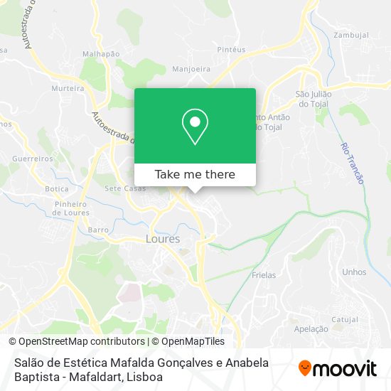 Salão de Estética Mafalda Gonçalves e Anabela Baptista - Mafaldart mapa